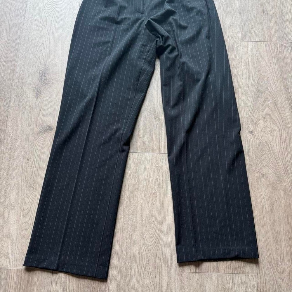 Investments Black Pinstripe Dress Pants Women's Size 14 Long  Trousers
